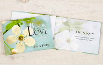 Personalized Book of Love Quotes