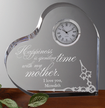  Loving Mother Personalized Heart Clock