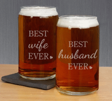 Personalized Best Ever Beer Glass