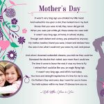 Original Floral Design Art Poem Mother's Day Gift to Personalize
