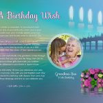 Sunset Bridge Art Poem Personalized Birthday Gift