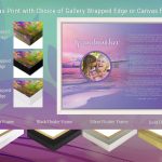 Canvas Wrapped Edges and Frames with Sunset Beach Grandmother Art Poem
