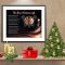 Black Angel Wings with Tree Personalized Christmas Art Poem Print Framed with Mat