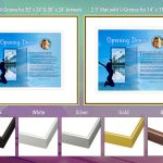 Opening Doors Blue Frame and Mat Choices