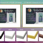 Opening Doors Purple Frame and Mat Choices