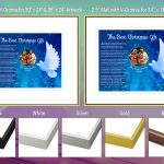Christmas White Dove Frame and Mat Choices