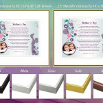 Mother's Day Floral Design Frame and Mat Choices