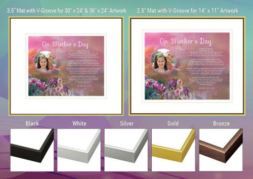 Mother's Day Pink Bridge Frame and Mat Choices