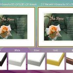 The Rose Tree Branch with Butterfly on Green Frame and Mat Choices
