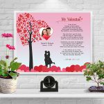 Valentine Heart Tree Personalized Framed Art Poem on Wall
