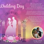 Personalized Wedding Sunset Arch Art Poem