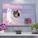Poster Wedding Beach Canvas Gallery Wrapped Art Poem