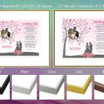Wedding Heart Tree Frame and Mat Choices