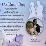 Blue with Lavender Cally Lilly Art Poem Personalized Wedding Gift Idea