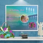 Birthday Personalized Framed Art Poem on Wall