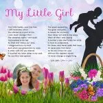 My Little Girl Original Art Poem Mother-Daughter Personalized Gift