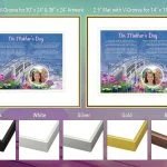 Mother's Day Bridge with Wildflowers Frame and Mat Choices