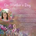 Mother's Day Pink Bridge Floral Art Poem to Personalize