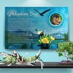 Poster Graduation Mountain Bridge Canvas Gallery Wrapped Art Poem