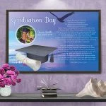 Poster Bridge Over Water Graduation Art Poem Print Framed