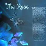 The Rose Blue Art Poem Spiritual Gift
