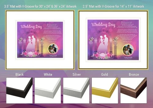 Wedding Sunset Arch Frame and Mat Choices