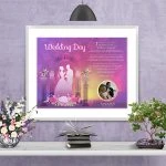 Wedding Sunset Arch in Matted Frame