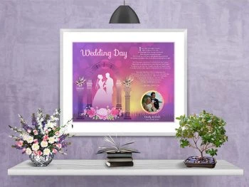 Wedding Sunset Arch in Matted Frame