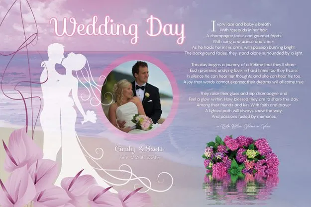 Wedding Beach Art Poem Personalized Gift 1 Wedding Beach Art Poem Personalized Gift