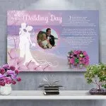 Poster Wedding Beach Canvas Gallery Wrapped Art Poem