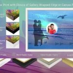 Canvas White Frame with 14 x 11 Beach Valentine Art Poem