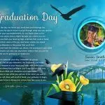 Original Mountain Scene Art Poem Graduation Gift Personalized