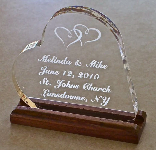 Acrylic Wedding Cake Topper