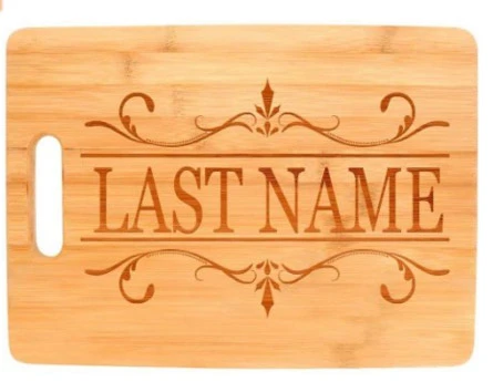 Personalized Bamboo Cutting Board