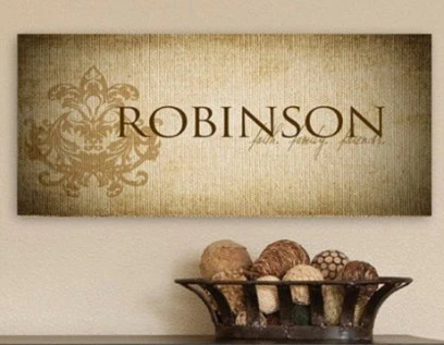 Personalized Faith, Family, Friends Canvas Print