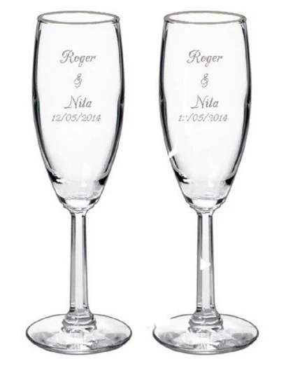Personalized Wedding Toasting Glasses
