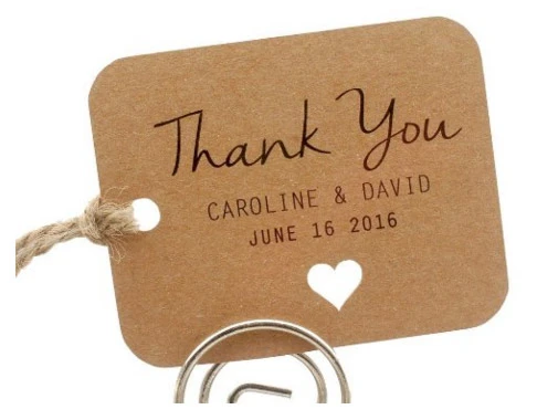 Wedding Favor Gift Tags