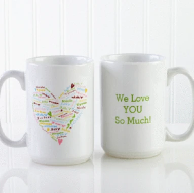 Her Heart of Love Personalized Coffee Mug