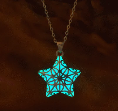 Small Glowing Star Necklace Birthday Gift by EpicGlows on Etsy
