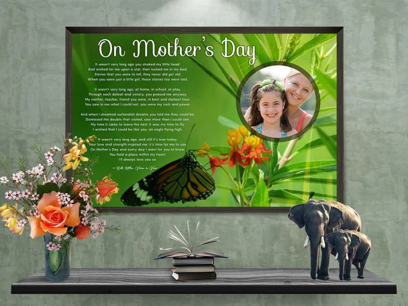 Personalized Mother's Day Art Poem Framed
